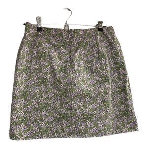 AMERICAN EAGLE, Stretch,Paisley,Retro, Mini Skirt‎ Size 6 Purple Green Pocket